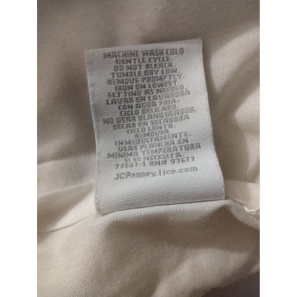 Pair of Chris Madden White with Blue Embroidered Flowers Standard Size Pillow Sh - Picture 7 of 7